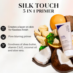 Buy 1 Get 1 Free Flicka Silk Touch 3 in 1 Moisturizer and Primer for Face | Long-Lasting, Flawless and Dewy Makeup Base | Pore Minimizer | All Skin Types