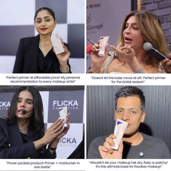 Buy 1 Get 1 Free Flicka Silk Touch 3 in 1 Moisturizer and Primer for Face | Long-Lasting, Flawless and Dewy Makeup Base | Pore Minimizer | All Skin Types